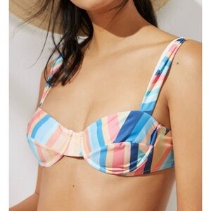 NWOT ANTHROPOLOGIE FARM RIO Geometric Bikini Top